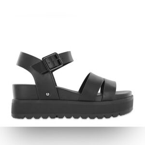 MIA Maya Black Platform Sandals